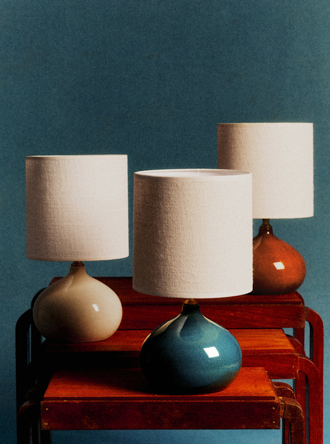 Lot de 2 abat-jours bohèmes - Bleu sarcelle - Design élégant