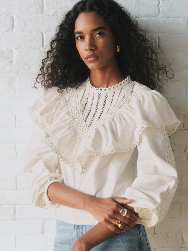 トップス : レース＆刺繍コレクション | レディースウェア | Sézane