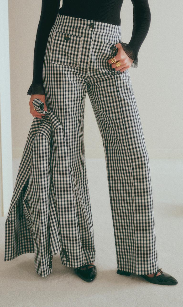 パンツ : シックでモードなチェック | レディースウェア | Sézane