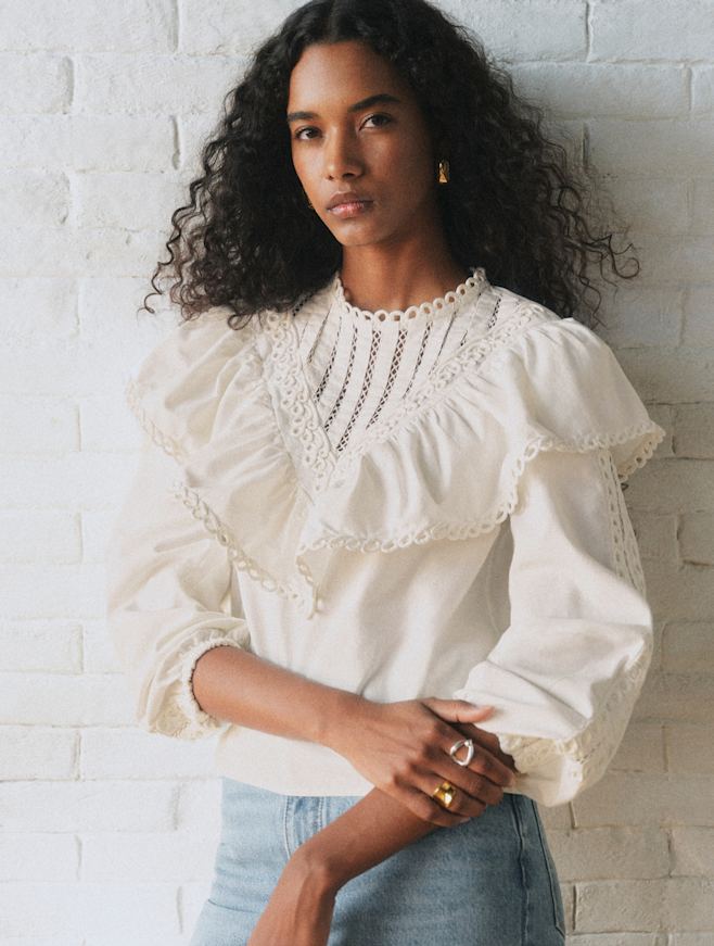 トップス : レース＆刺繍コレクション | レディースウェア | Sézane