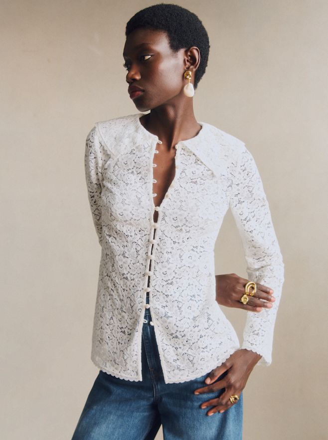 トップス : レース＆刺繍コレクション | レディースウェア | Sézane