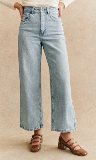 Denim: high-waisted, low-waisted and slim-fit jeans