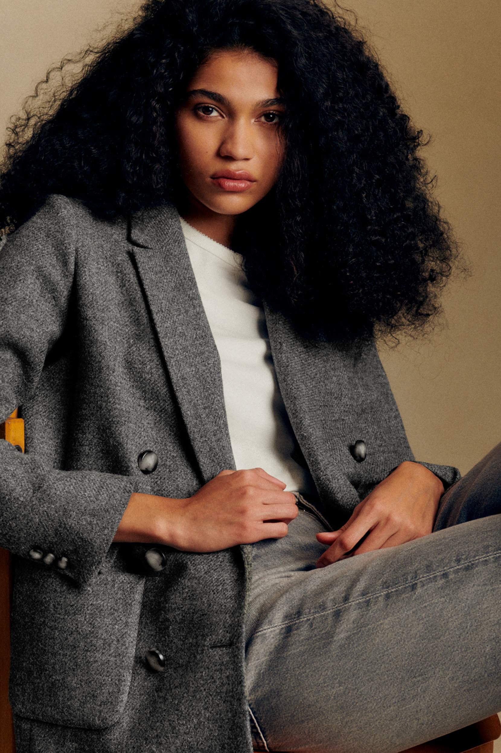 新品タグ付き　SÉZANE テーラードジャケット サイズ34 グレー 新品タグ付き SÉZANE テーラードジャケット サイズ34 グレー