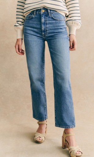 Jeans Skinny Beige Sezane - Taille Basse - W29/L30 - Occasion En Très Bon état