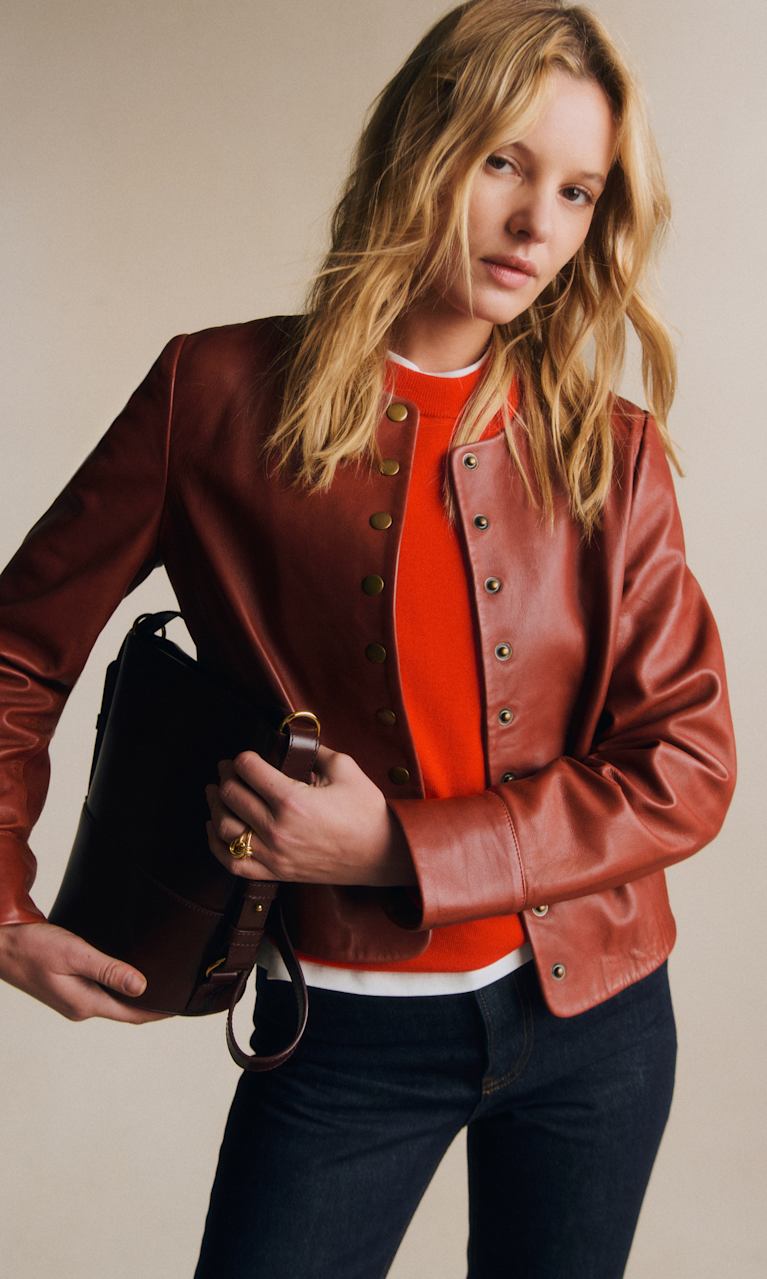 SEZANE セザンヌ　レザージャケット レザージャケット : ショート ＆ ロング | レディースウェア | Sézane