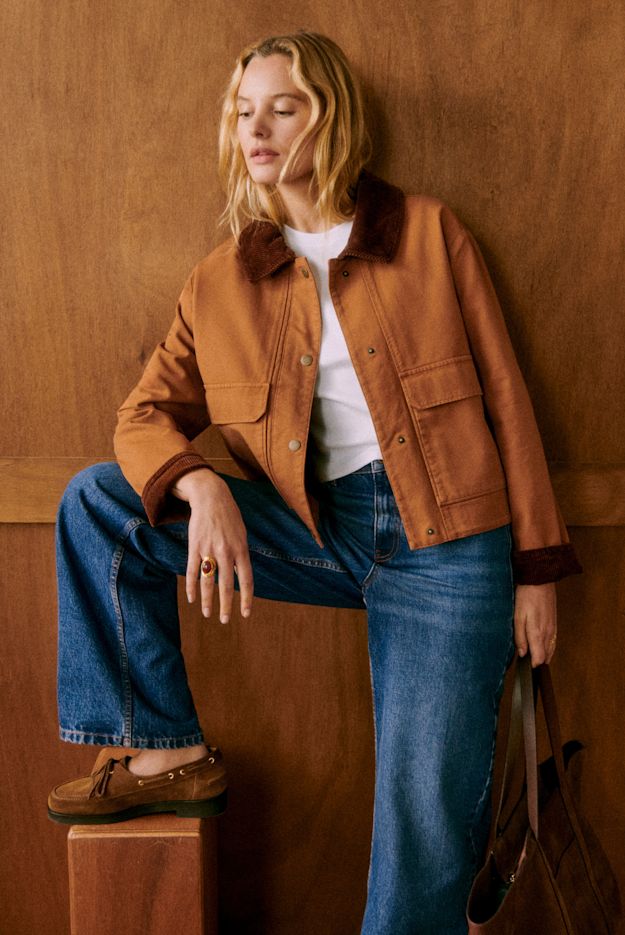 SEZANE ネイビージャケット Michele Jacket - Navy - Recycled polyester - Sézane