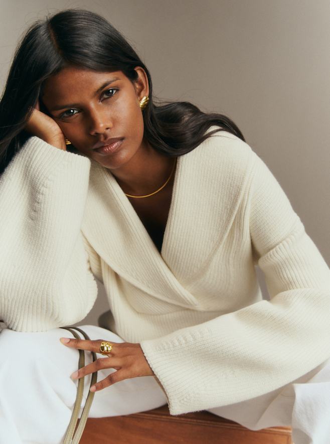 新品タグ付き SEZANE ニットワンピース XS Elegant women's knitwear | French heroes | Sézane