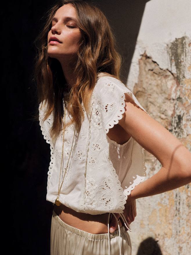 Tops: Lace & Embroidered | Women's Fashion | Sézane
