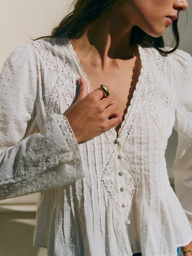 トップス : レース＆刺繍コレクション | レディースウェア | Sézane