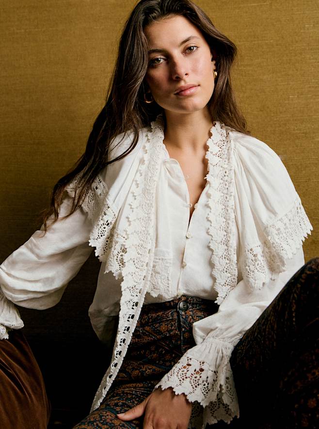 Tops: Lace & Embroidered | Women's Fashion | Sézane