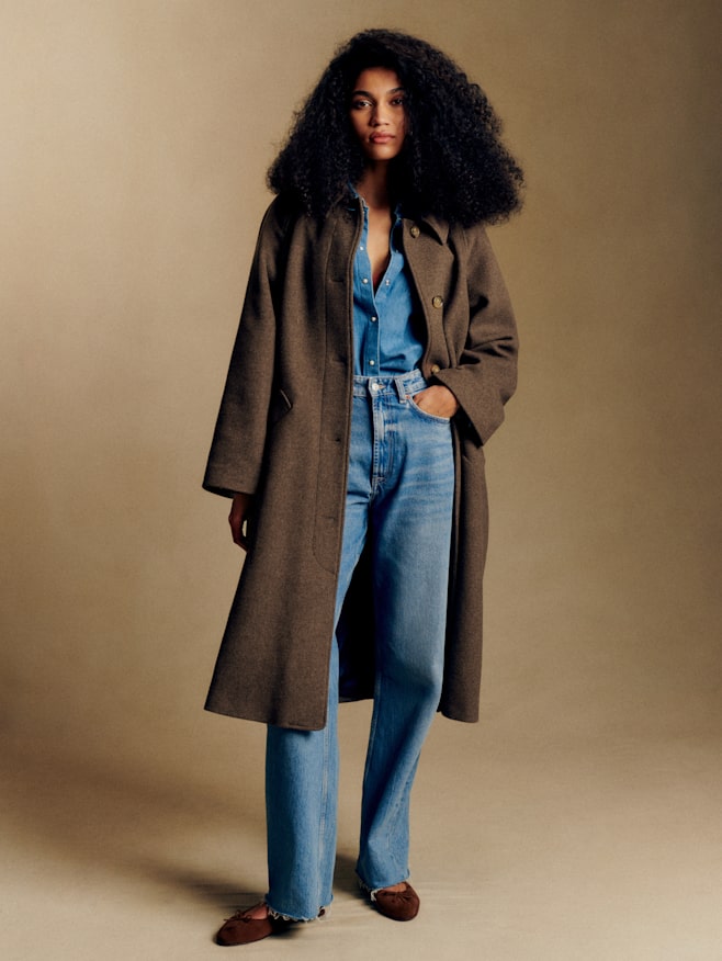 Sézane グレー ウールコート Sézane グレー ウールコート Sézane グレー ウールコート Sézane