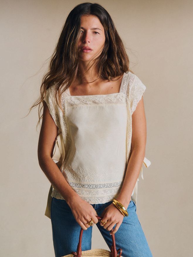 Tops: Lace & Embroidered | Women's Fashion | Sézane