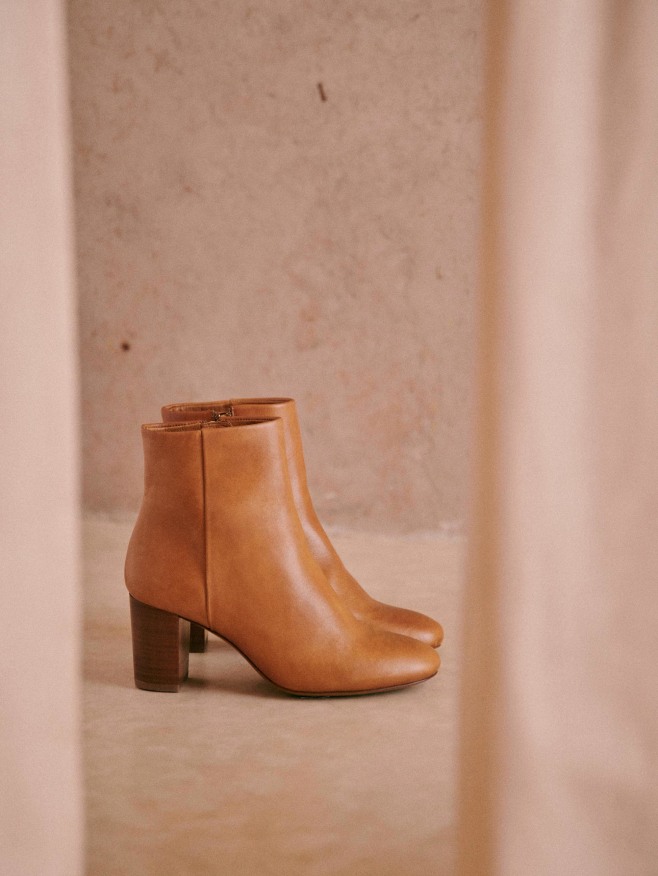 bottines sezane camel
