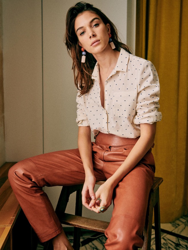 Sezane pantalon francky clearance