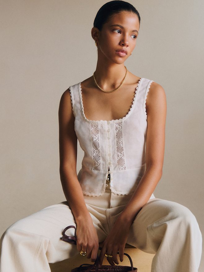 Tops: Lace & Embroidered | Women's Fashion | Sézane