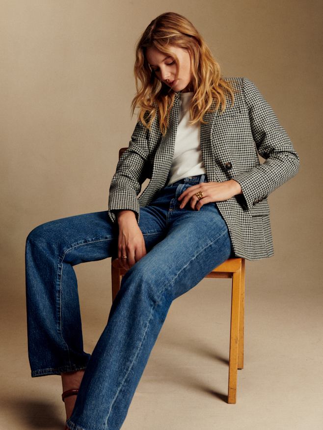 新品タグ付き　SÉZANE テーラードジャケット サイズ34 グレー Blazer, Jackets, Shop | Sézane