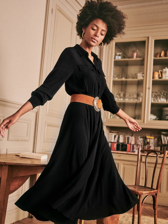sezane midi dress