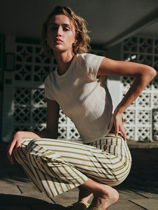 パンツ : シックでモードなチェック | レディースウェア | Sézane