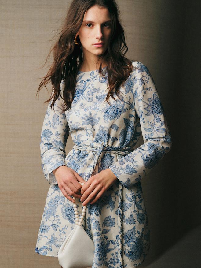 sezane formal dress Petite Size Asymmetric Dress with Front Slit main image 0