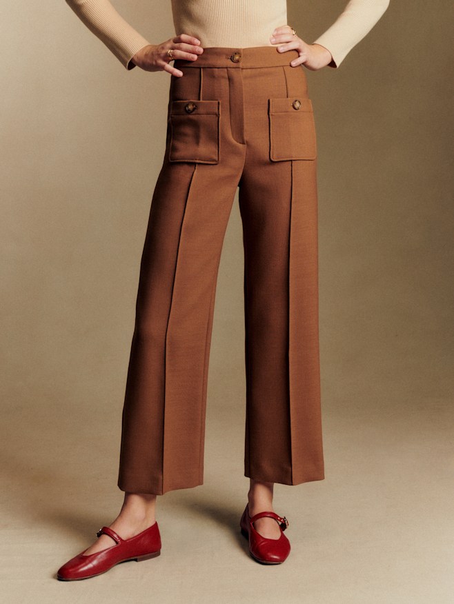 ⭐︎最終お値下げThe toe Piraeus Short Pants camel 7/8 length Trousers | Womenswear | Sézane