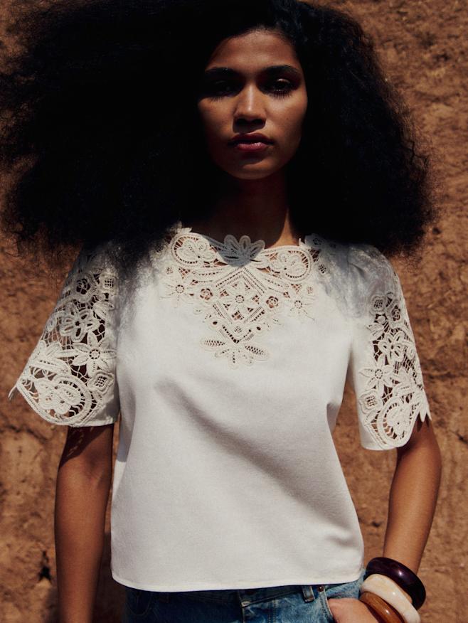 Tops: Lace & Embroidered | Women's Fashion | Sézane