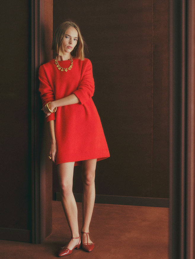 Sezane ワンピース Sézane Odile Dress Aubergine Size 40 US 8 | eBay