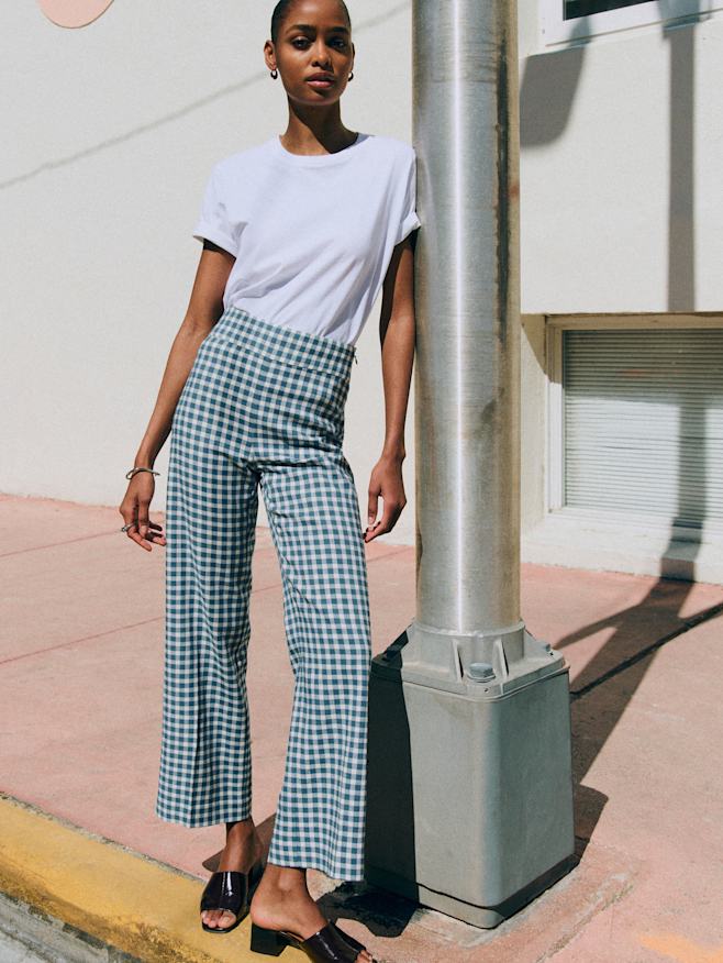 パンツ : シックでモードなチェック | レディースウェア | Sézane