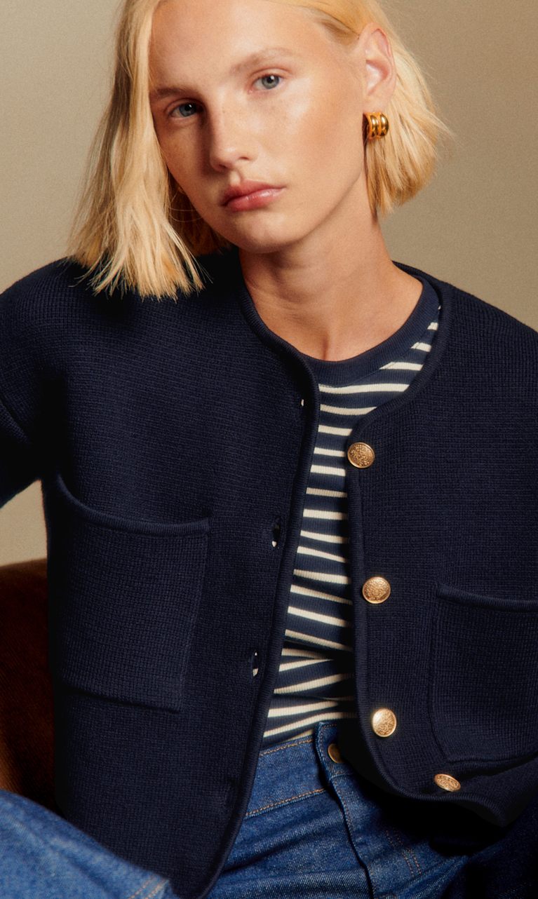 Sezane セザンヌ ニット ジャケット モヘア カーディガン ニットジャケット : ショート ＆ ロング | レディースウェア | Sézane