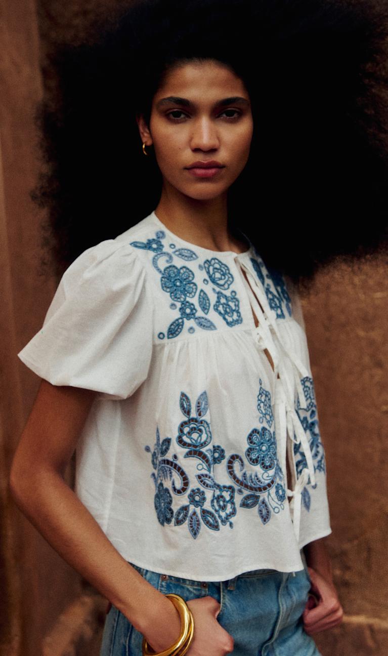 Tops: Lace & Embroidered | Women's Fashion | Sézane