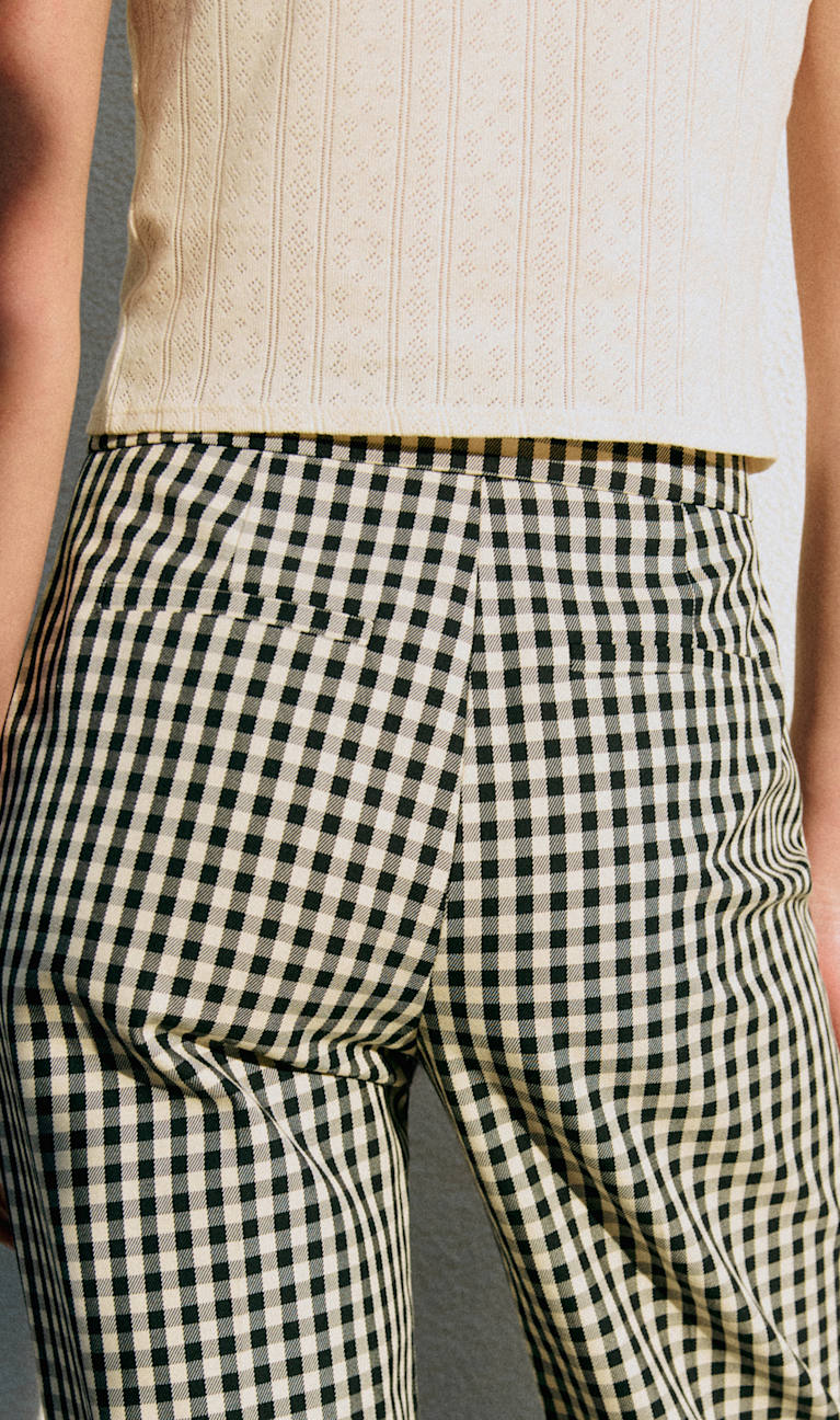 パンツ : シックでモードなチェック | レディースウェア | Sézane