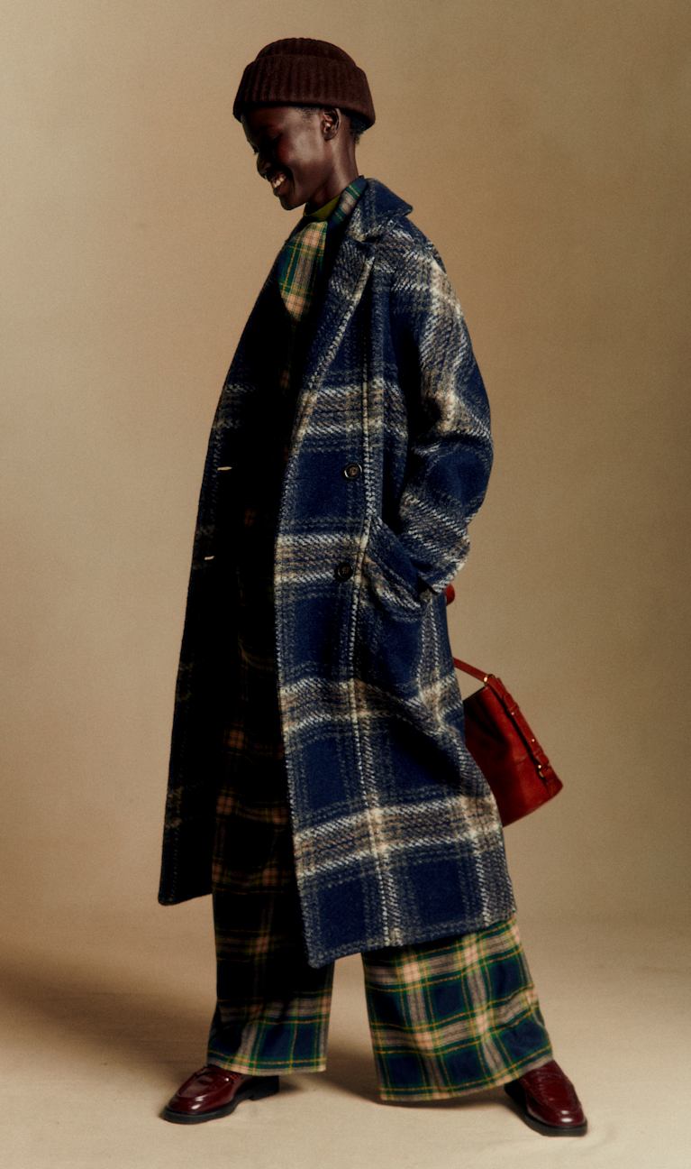 Sézane グレー ウールコート Ryler Coat - Grey - Virgin wool - Sézane