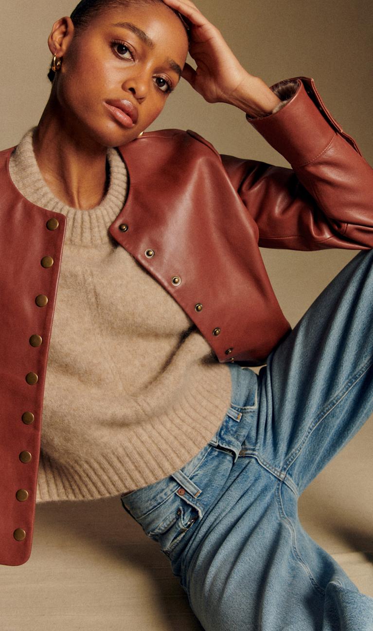 レザージャケット : ショート ＆ ロング | レディースウェア | Sézane