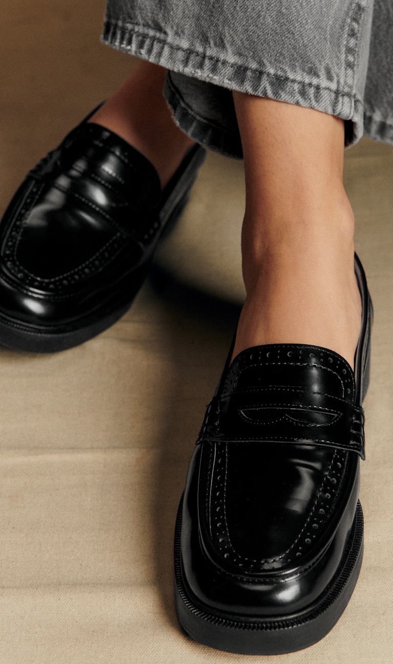 SÉZANE セザンヌ RITA ローファー ブラック24.5cm SÉZANE セザンヌ RITA ローファー ブラック24.5cm SEZANE(セザンヌ