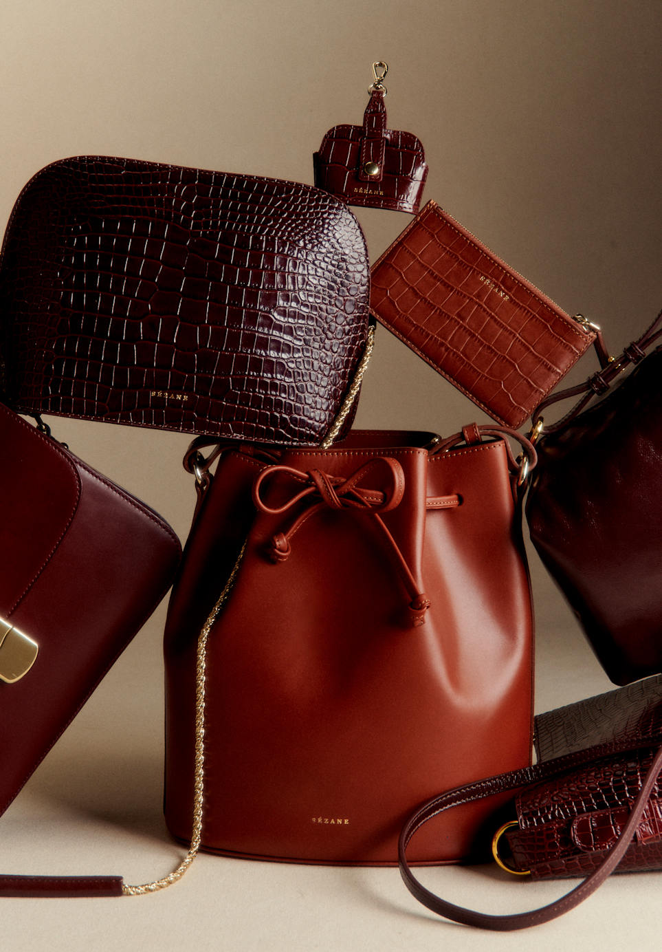 Calvin Camel Bovine leather Sézane