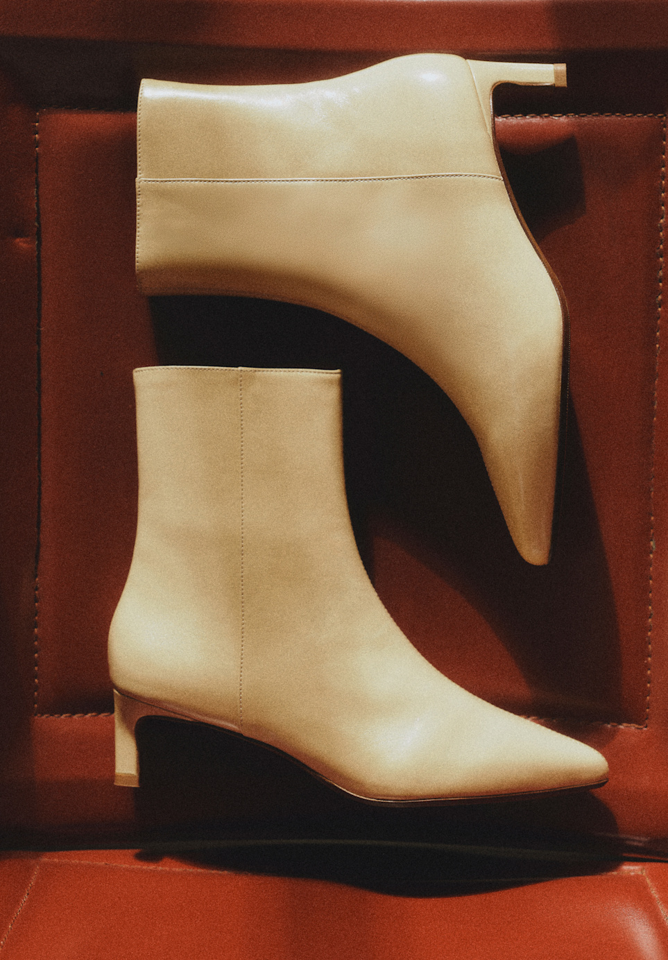 Carter ジャケット - ブロンズ - ゴートレザー - Sézane