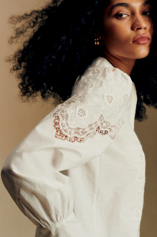 SEZANE / ベロアトップス 中古・古着通販】sezane (セザンヌ) ベロアブラウス ブラック