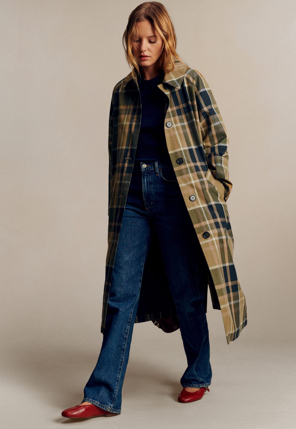 Michela Mirror Keychain - Natural heritage - Bovine leather - Sézane