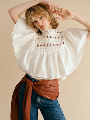 Ron Top - Ecru - Organic Cotton - Sézane