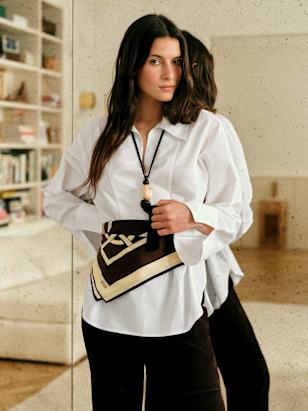 Suzanne Shirt - Ecru - Silk - Sézane