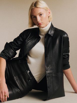 Michele ジャケット - ネイビー - リサイクルポリエステル - Sézane