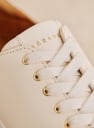 Jack Trainers Smooth Ecru Smooth cowhide leather S zane