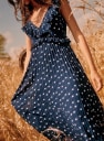 Robe Rachelle Boho 70s Polyester recycle Sezane