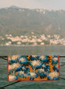 Fantasia square scarf - Sezane x Inoui Editions - Paradisio Bleu - Wool ...