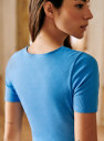 Maia T-Shirt - Blueberry - Organic Cotton - Sézane