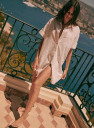 Robe Sofia Ecru aqua Lin Sezane