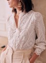 Chloé Shirt - Oxford plaid - Linen - Sézane
