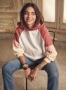 Sweat Pacey Ecru Multico Coton Biologique Sezane