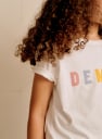 Children's T-shirt - Demain - White/ Multicolored - Cotton - Sézane