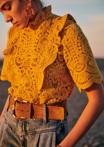 Amazona Jacket - Navy garden print 