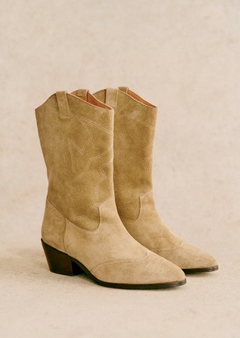 Dana Ankle boots - Smooth Black - Smooth goatskin leather - Sézane